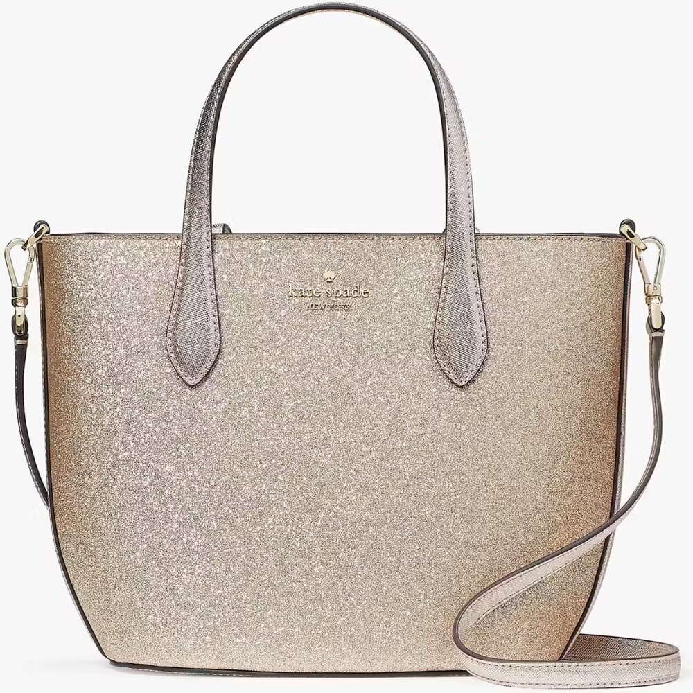 Kate Spade NEW! Glitter Satchel Gold w/Tags!
